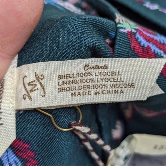 NWT Matilda Jane green butterfly & hummingbird ruffle strap tie waist jumpsuit M - Picture 12 of 12